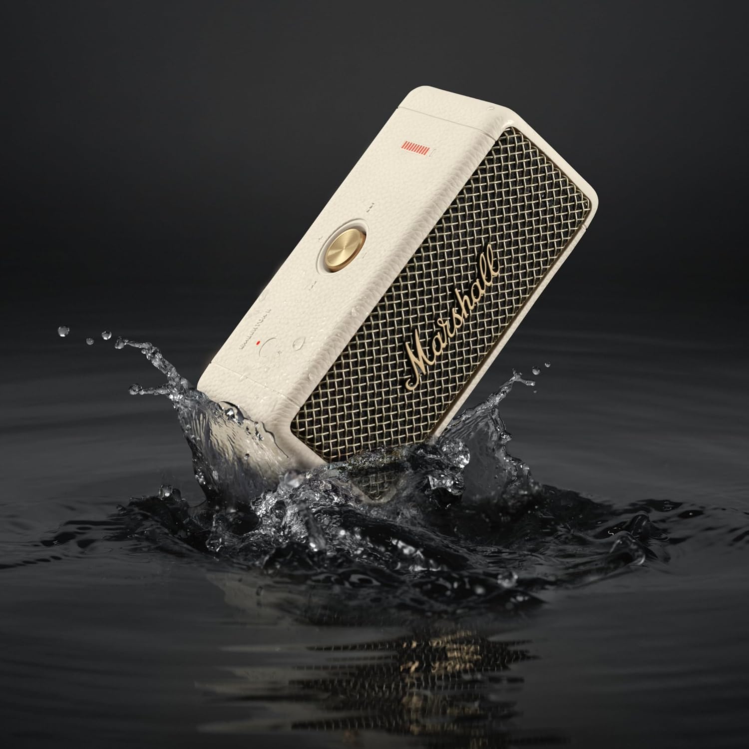 Marshall Emberton III Compact Portable  Wireless Speaker-Cream- EMBERTONIII-CREAM