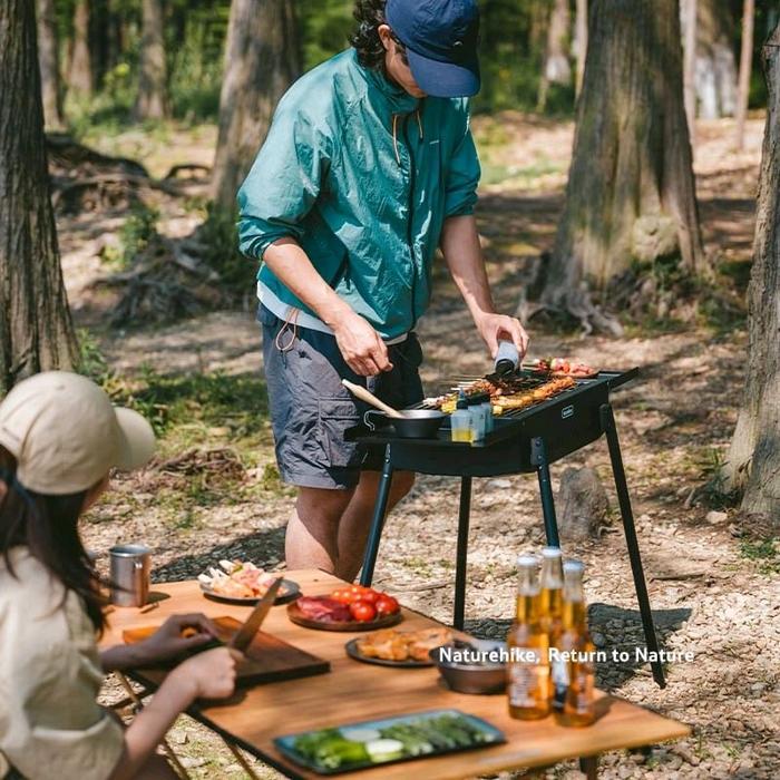Naturehike (Moyan) Multi-functional Vertical Barbecue Grill - Black (110*29*73)
