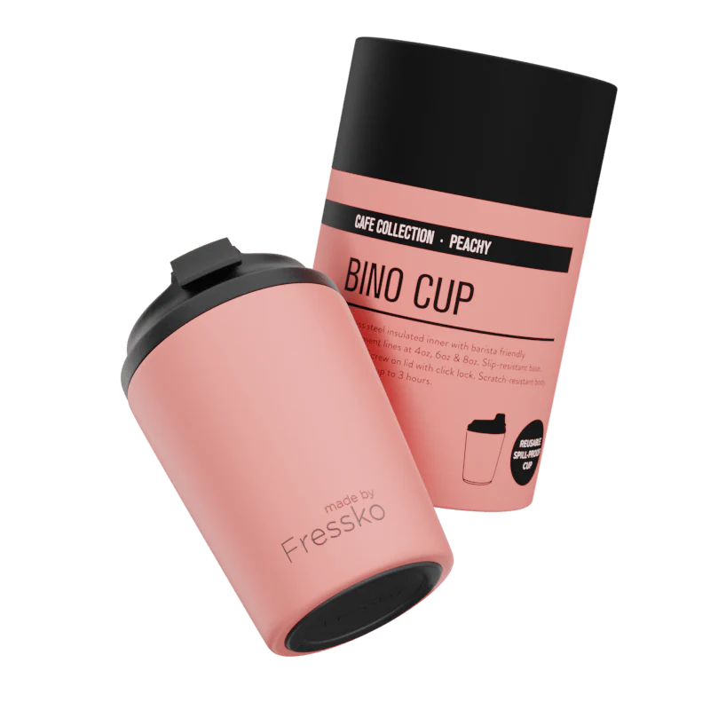 FRESSKO Bino 227ml / 8oz Cup - Ceramic - Peachy