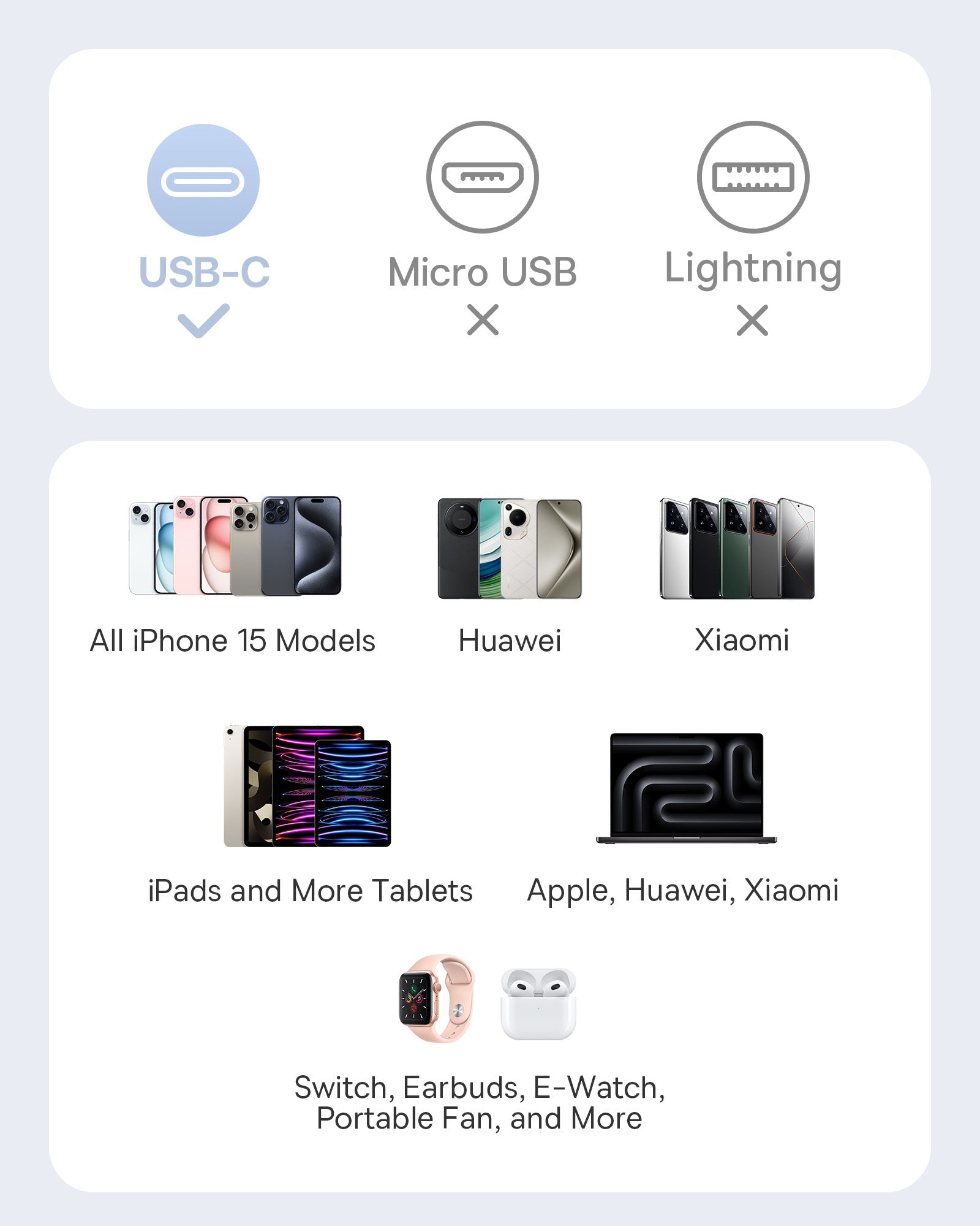 Baseus كابل شحن سريع برايت ميرور 2 في 1 من النوع C إلى C+C بطول 1 متر وقوة 100 واط - P10318602111-00 - أسود