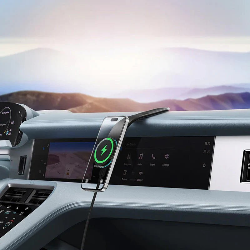 Baseus C02 Pro Magnetic Wireless Car Mount – Black