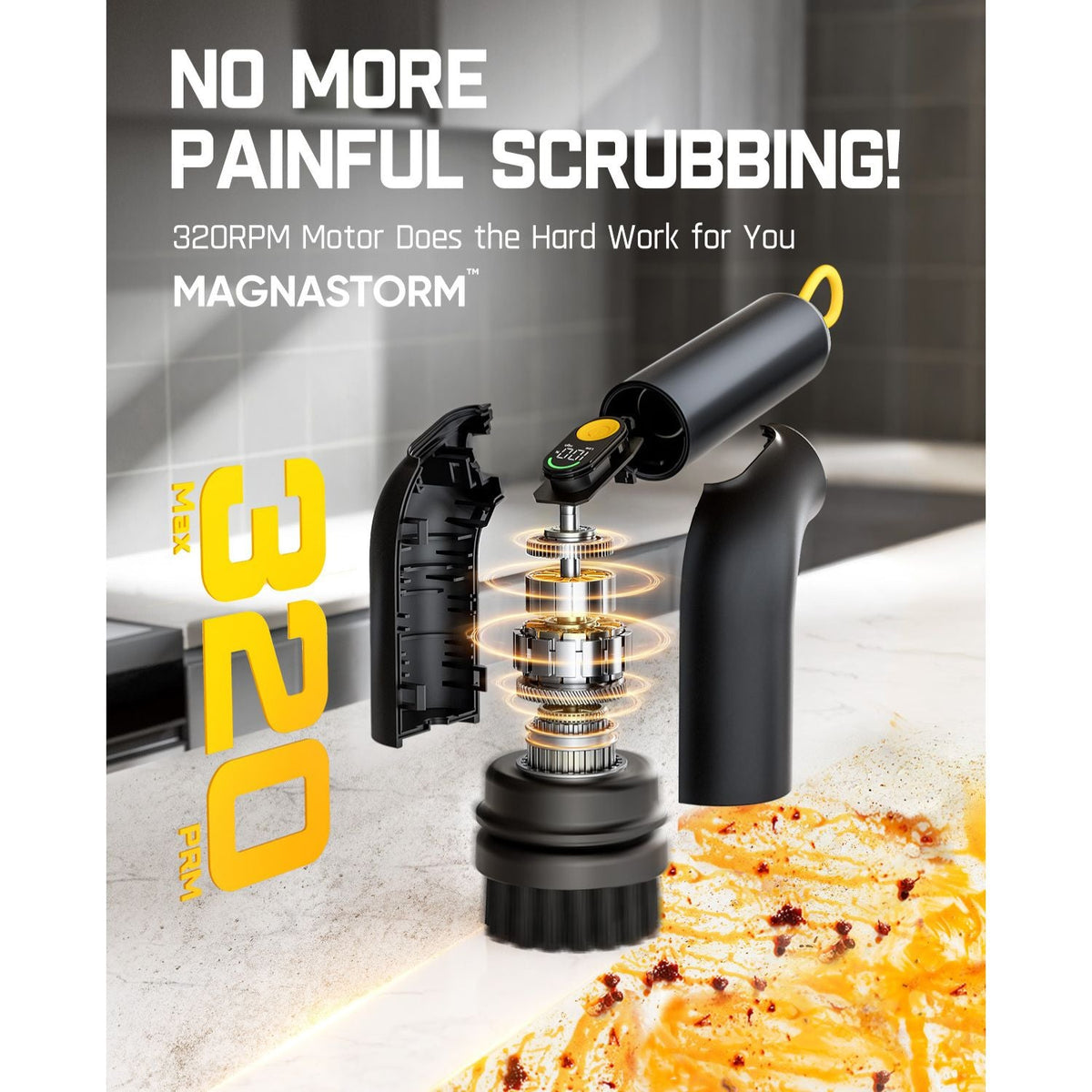 Fanttik G9 Handy Cordless Spin Scrubber - Black