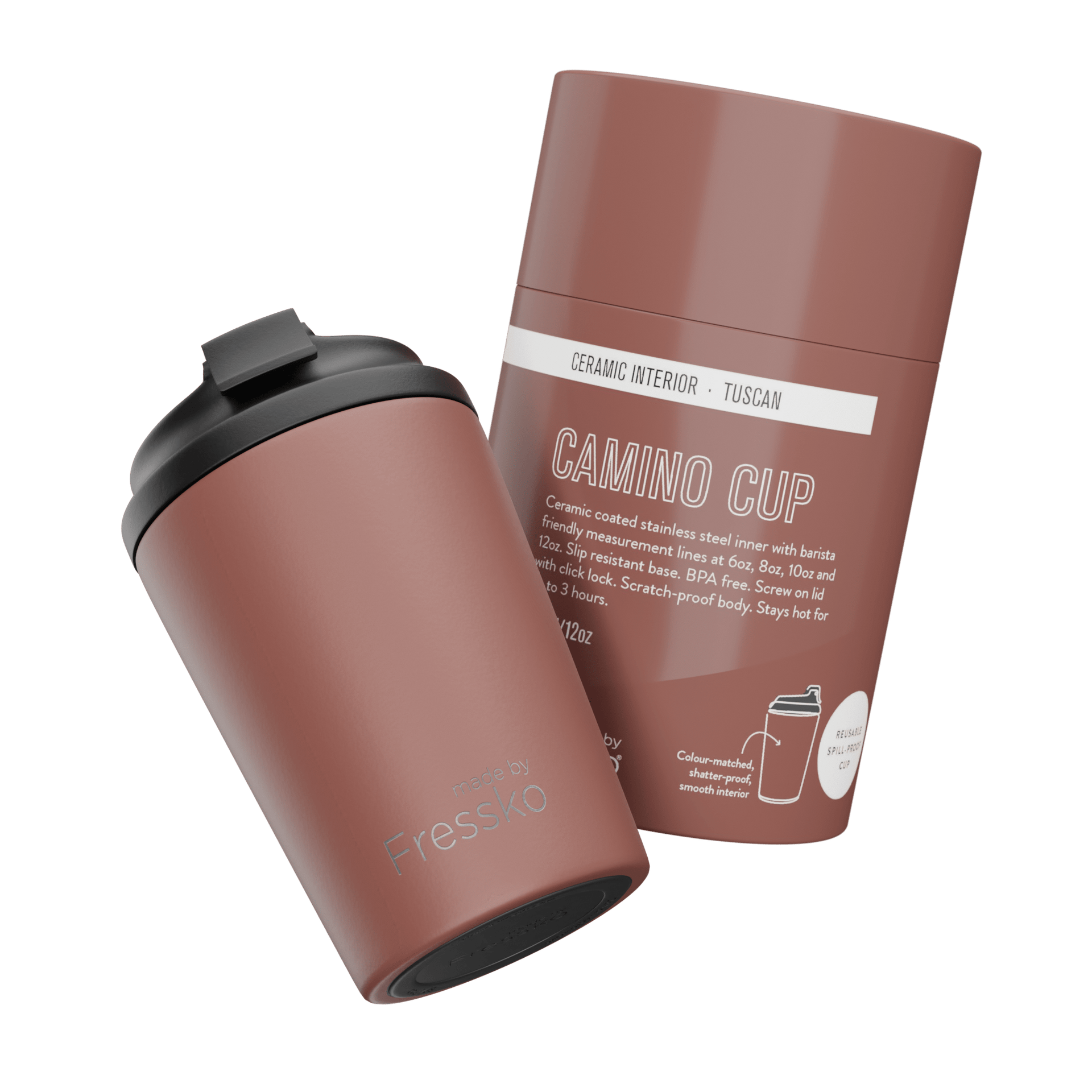 Fressko Camino 340ml / 12oz Cup - Ceramic - Tuscan