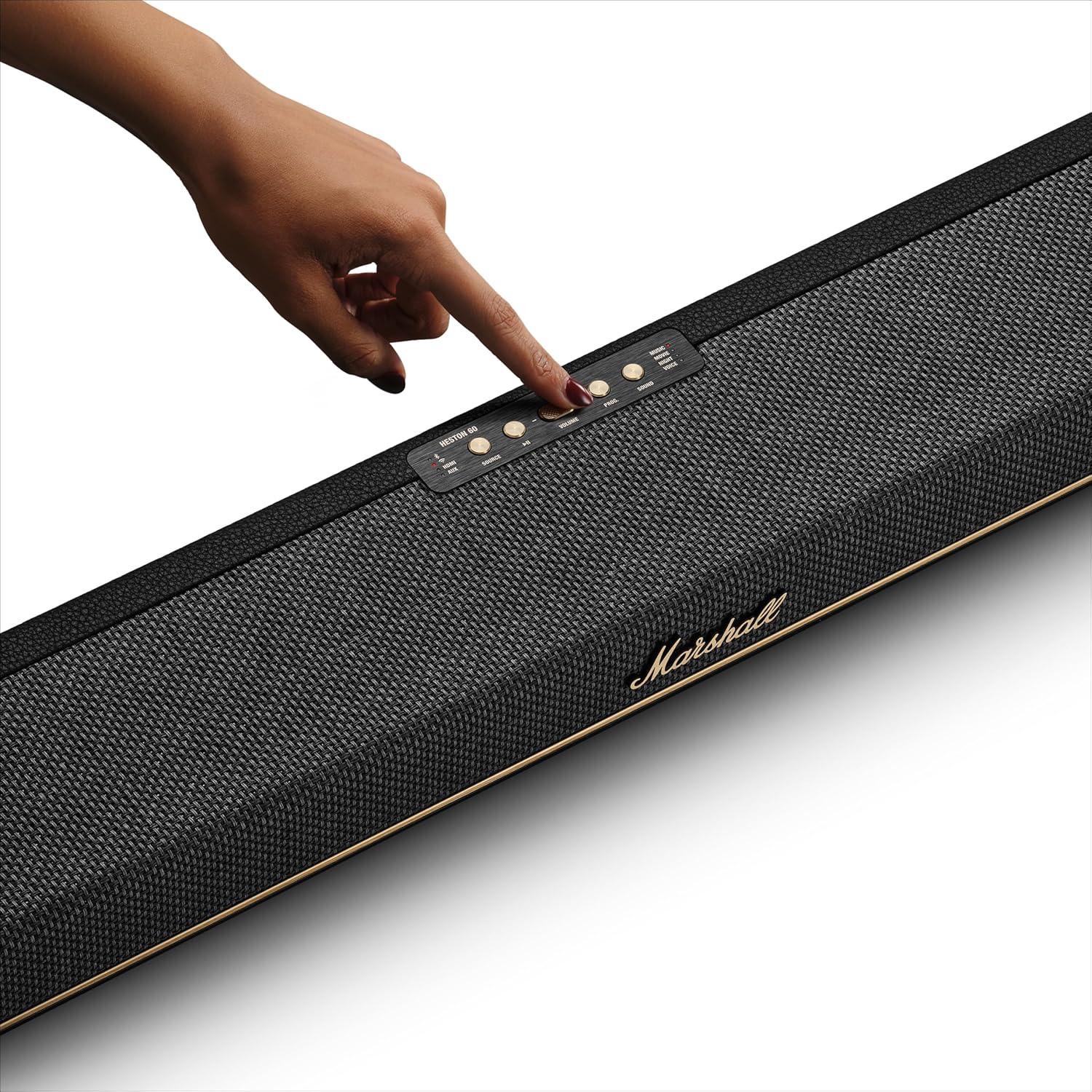 Marshall Heston60 TV Soundbar With Dolby Atoms-Black- HESTON60BLK