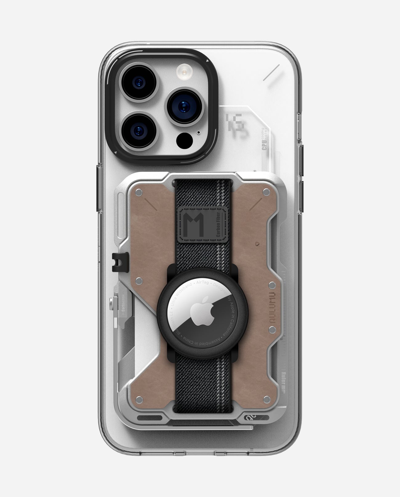 AULUMU G03 Multi-Tool Magnetic Metal Wallet Leather Cover - Genuine Leather 