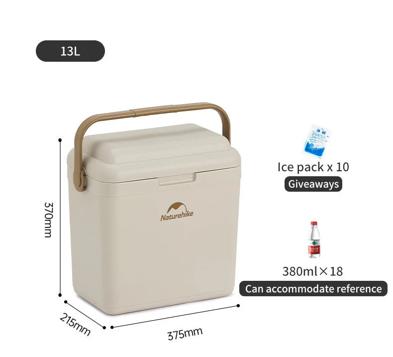 Naturehike Lamando 36H Outdoor Antibacterial Cooler Box - Beige Grey (13L)