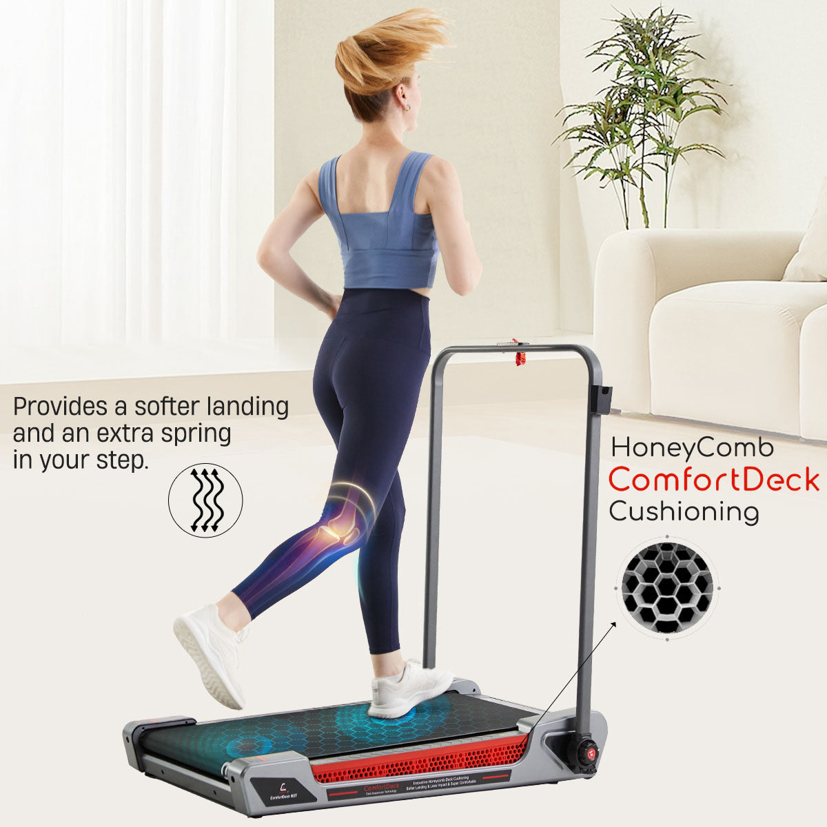 Egofit ComfortDeck M2T SuspensionTechnology Treadmill - Grey