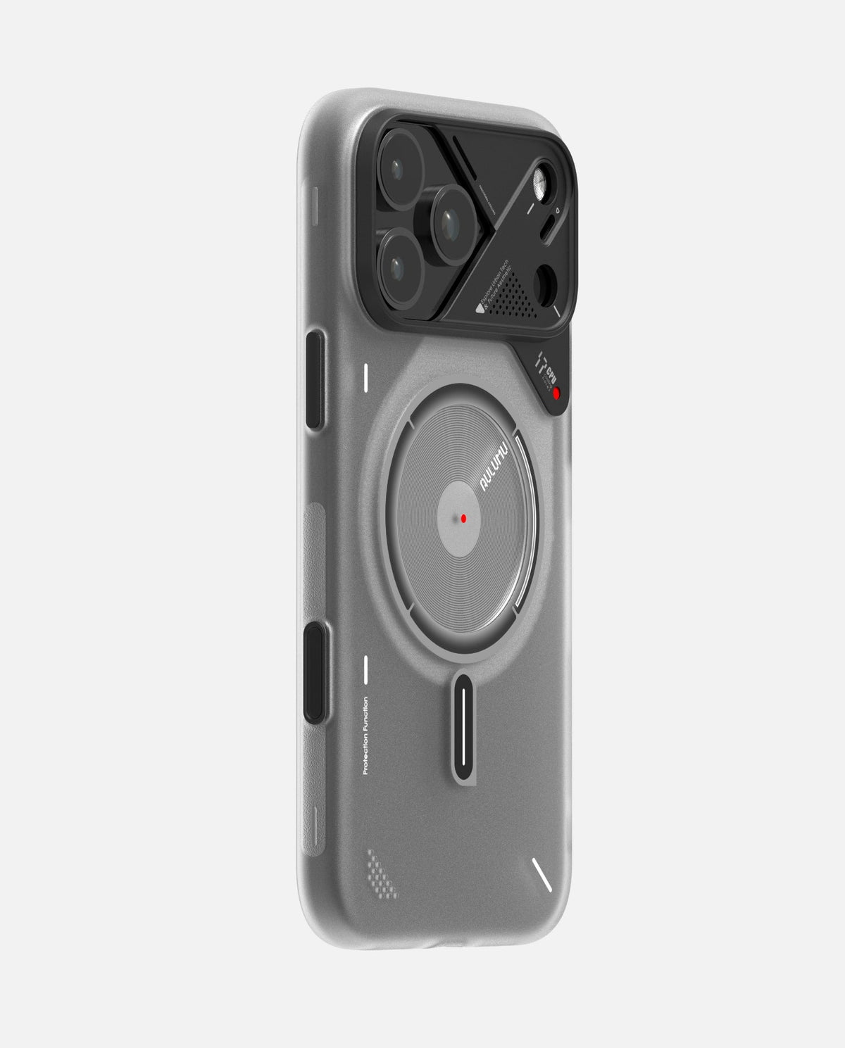 AULUMU A17 كفر فروستد لآيفون 17 برو - أبيض شفاف