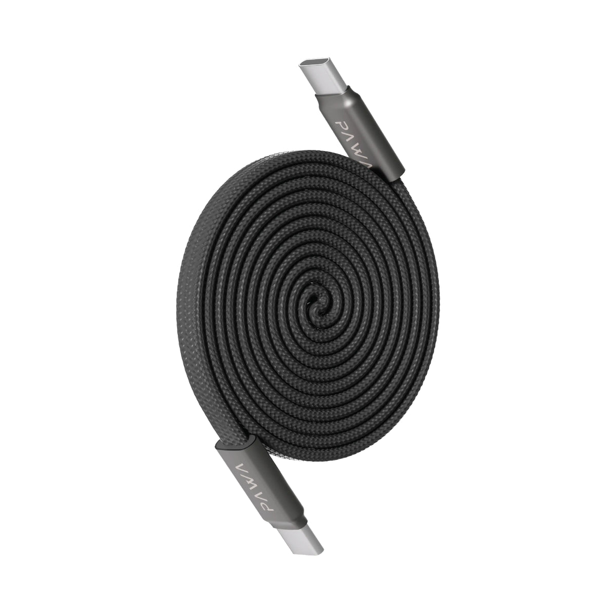 PAWA إيجنايت سينك كابل مغناطيسي مضفر Type-C إلى Type-C بقوة 240 واط - أسود