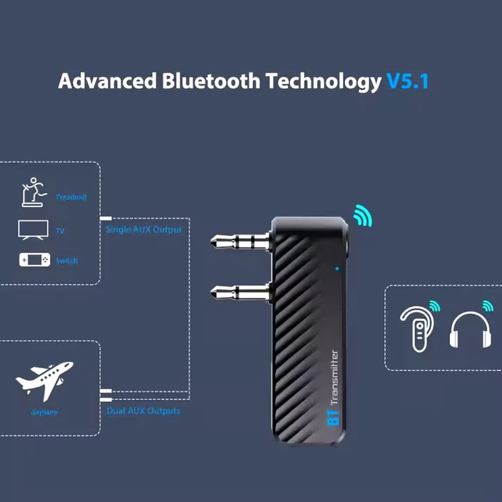 JMS Bluetooth Audio Transmitter with 3.5mm Jack - BT15