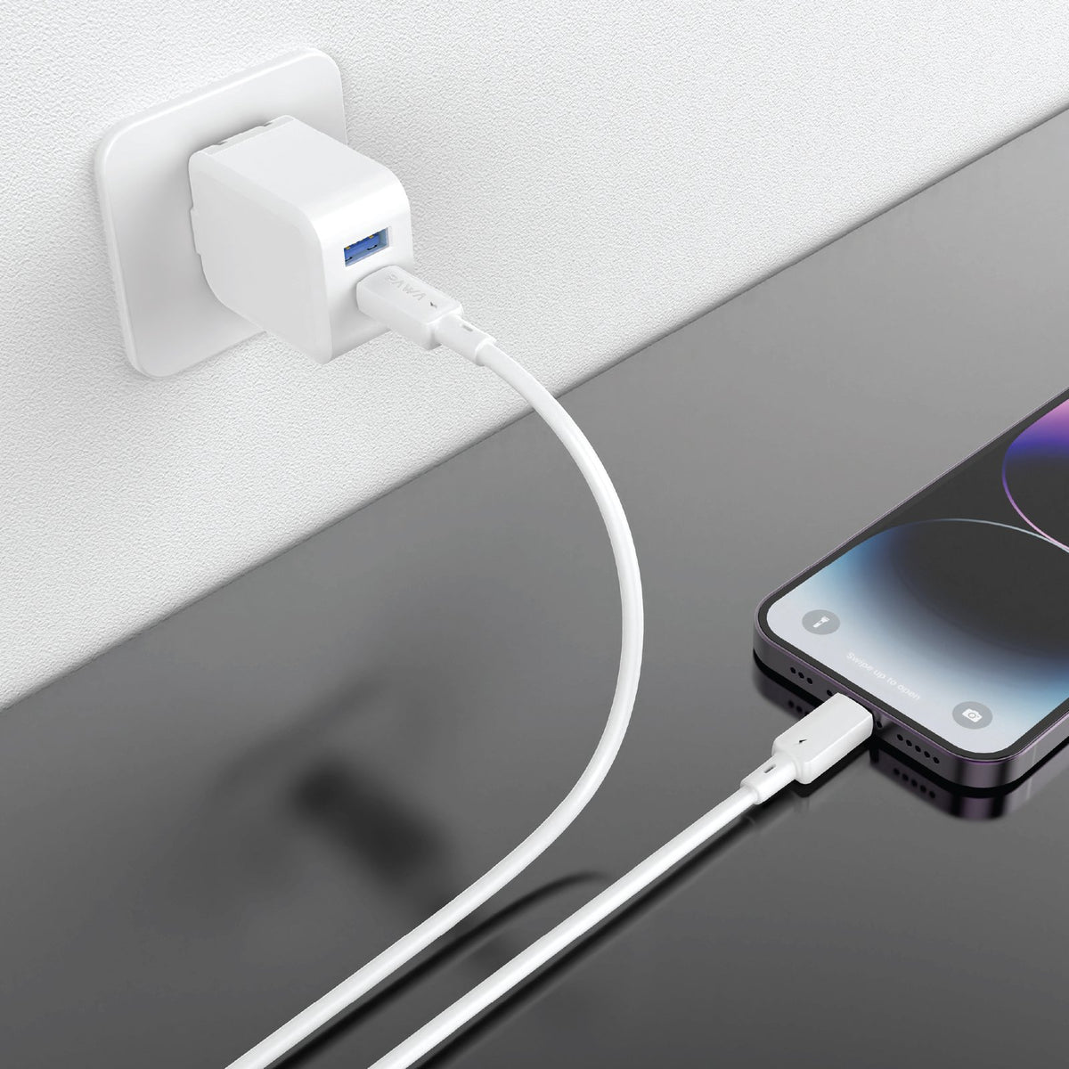 PAWA لايت كابل شحن سريع 30 واط من Type-C إلى لايتنينغ 1.2 متر - أبيض