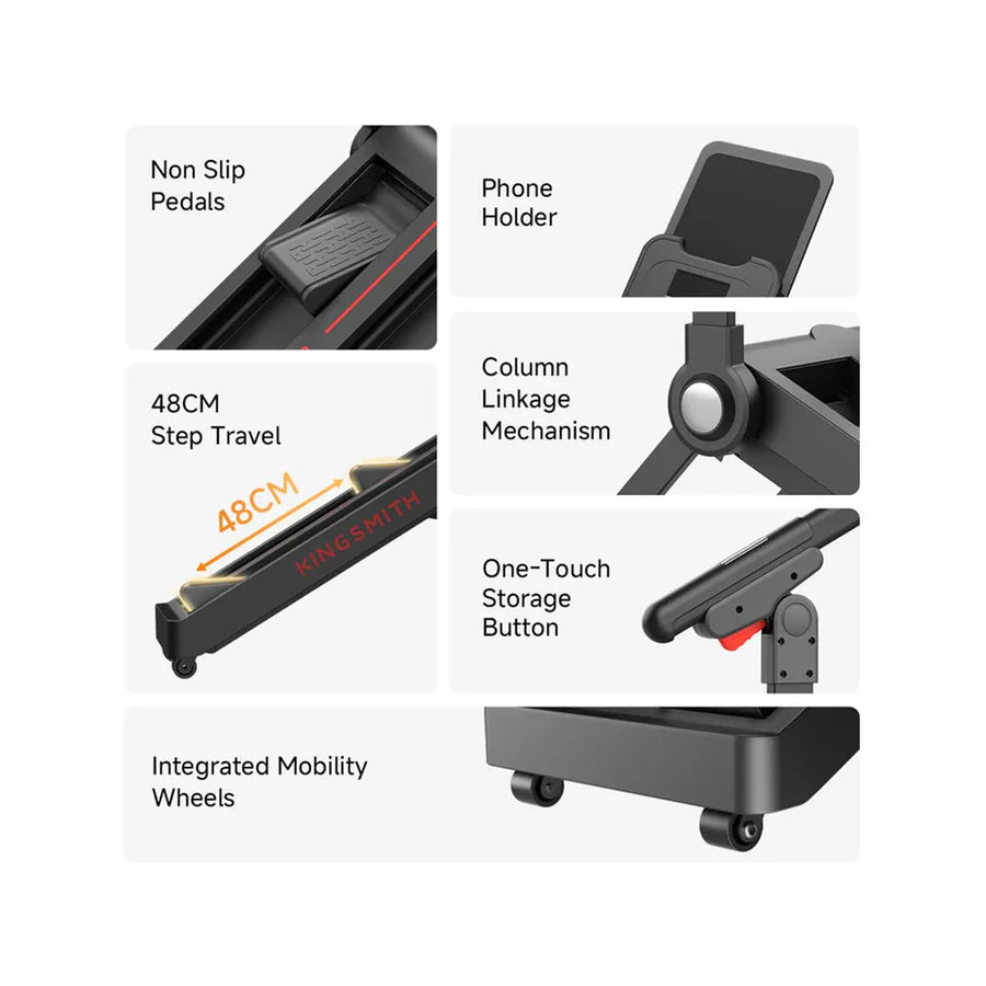 KingSmith Foldable Magnetic Stair Climber Stepper Machine - STE001