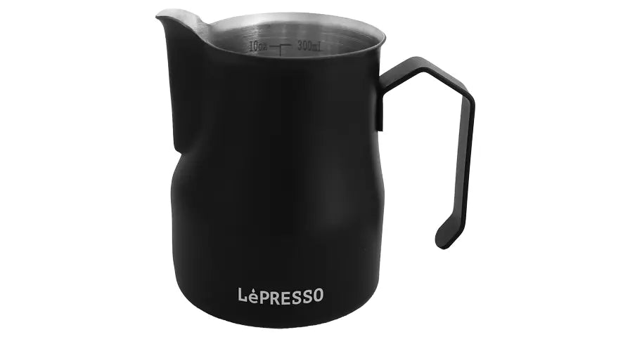 LePresso Milk Frothing Pitcher Black detail