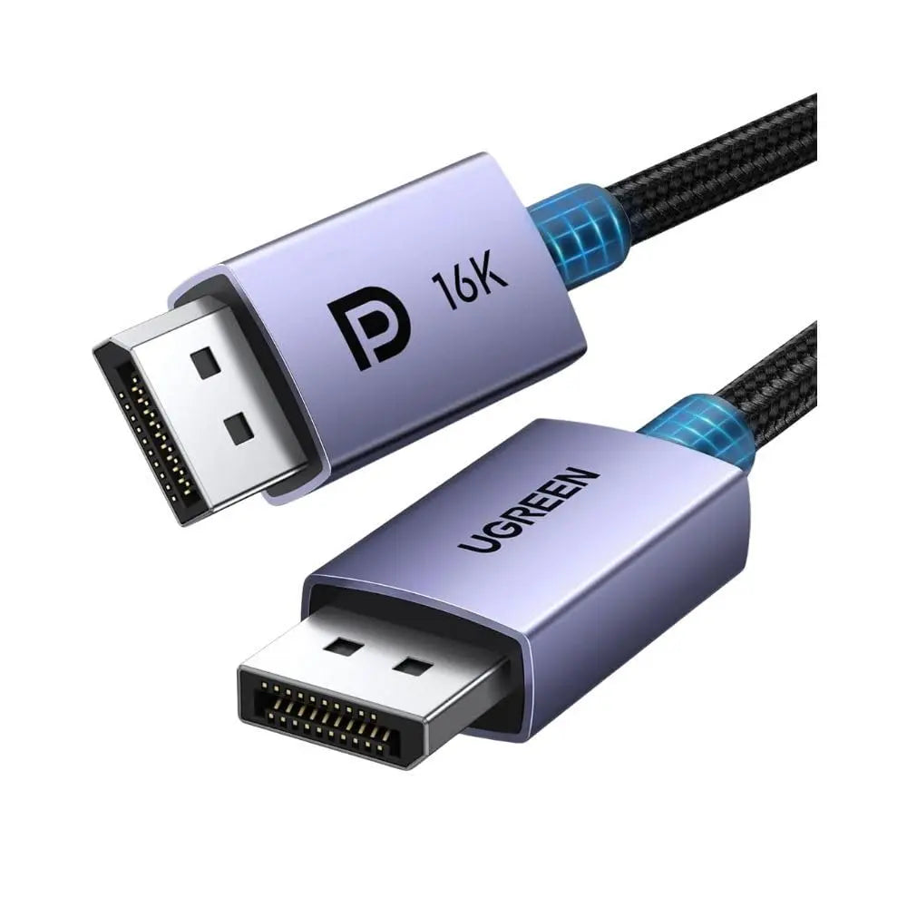 UGREEN كابل DisplayPort دقة 16K طول 2 متر أسود - DP118