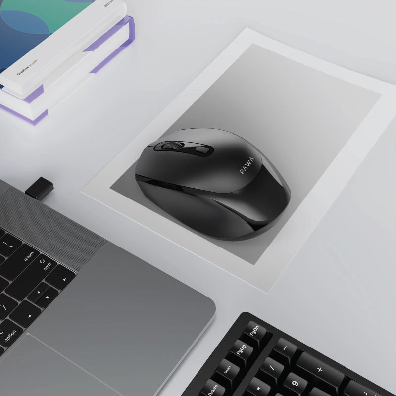 PAWA Wireless Mouse with 2.4GHz + BT Function - Black