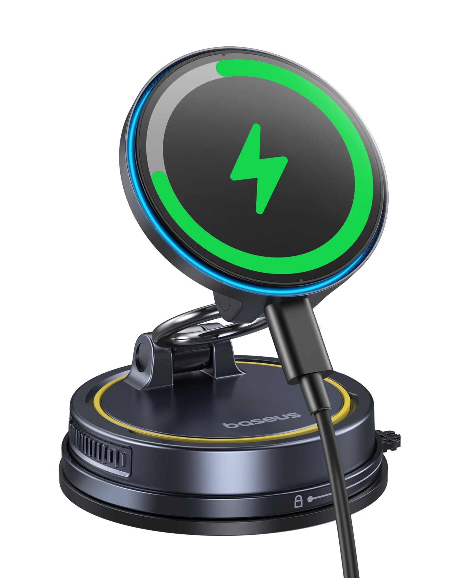 Baseus PrimeTrip VC2 Flex Pro Magnetic Wireless Car Charger Mount Suction Cup Version - C0013F01 - Cosmic Black