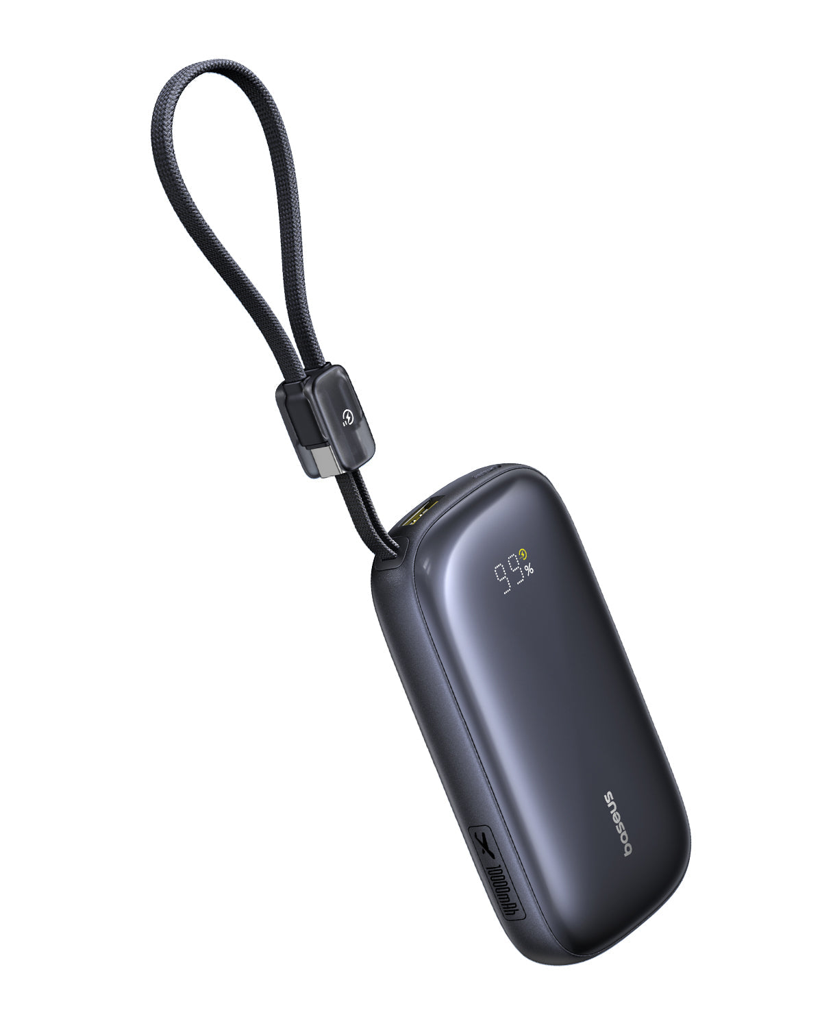 Baseus EnerFill FC21 QPow3 Power Bank 10000mAh 45W Digital Display with Detachable Cable - E0027Q00 - Black