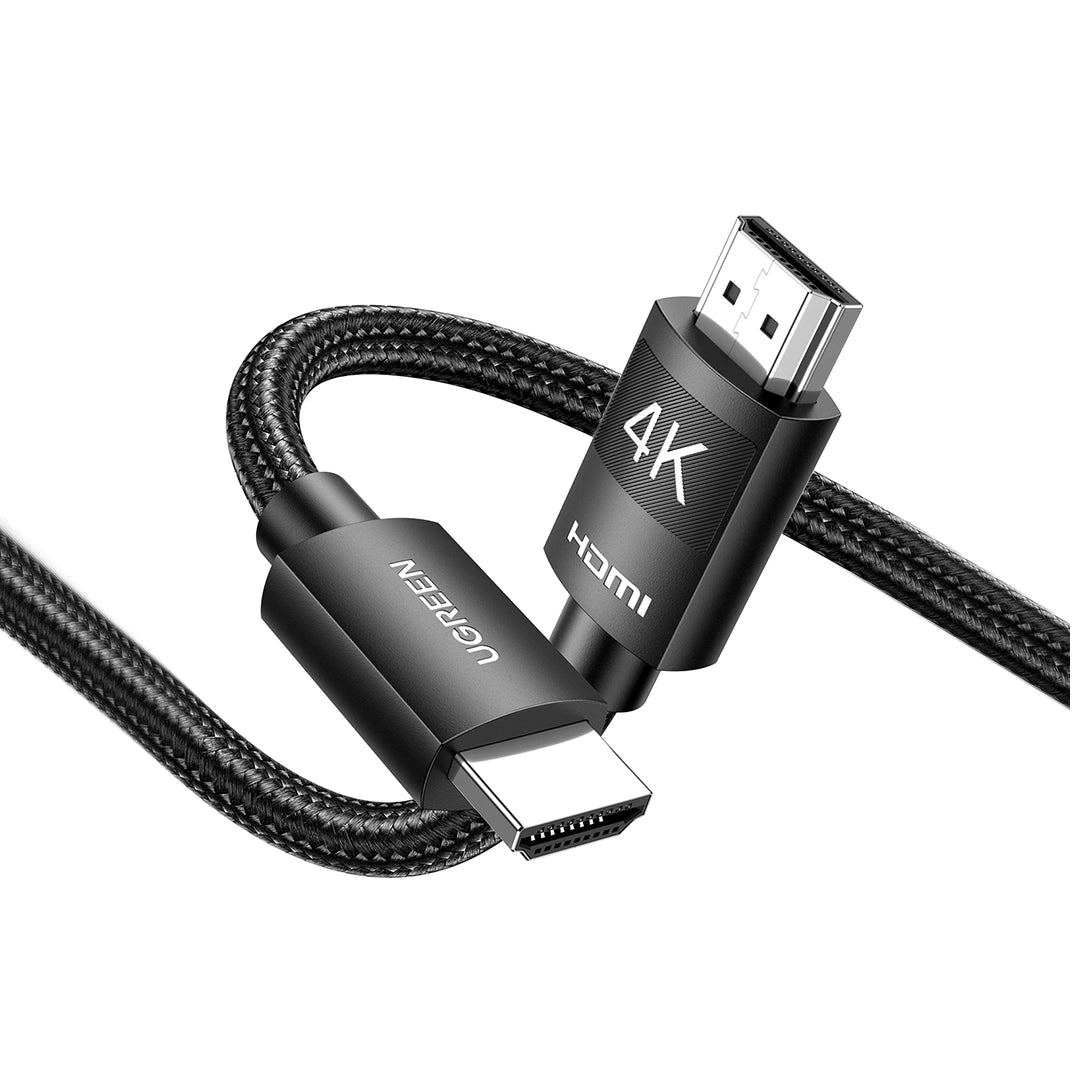 UGREEN كابل HDMI بدقة 4K، ذكر-ذكر، مضفر، طوله 2 متر - HD119
