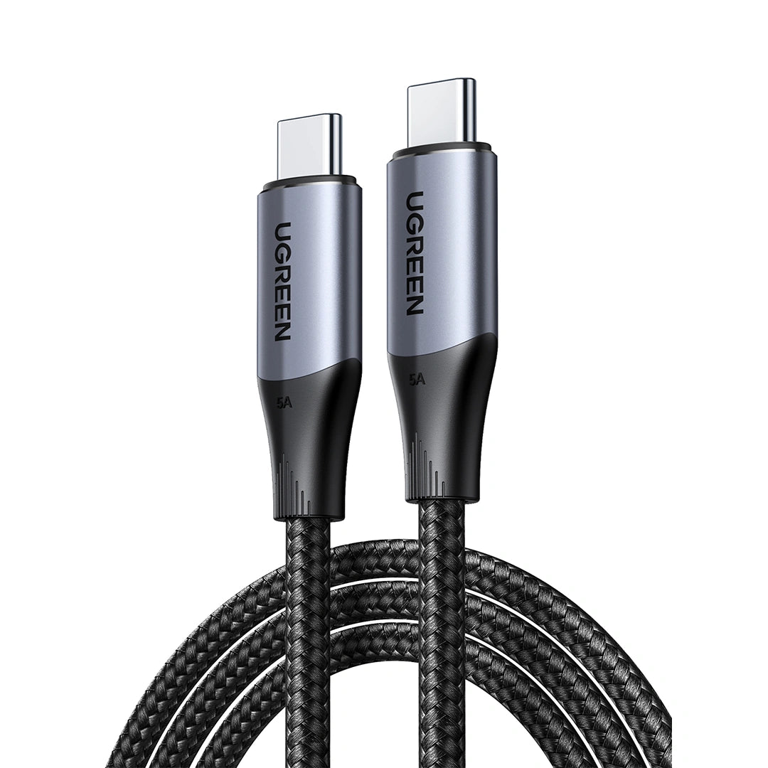 UGREEN كابل USB-C إلى USB-C 3.2 من الجيل الثاني، أسود، طوله متر واحد - US355