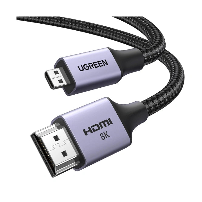 UGREEN Micro HDMI to HDMI 8K Cable 2m black - HD164