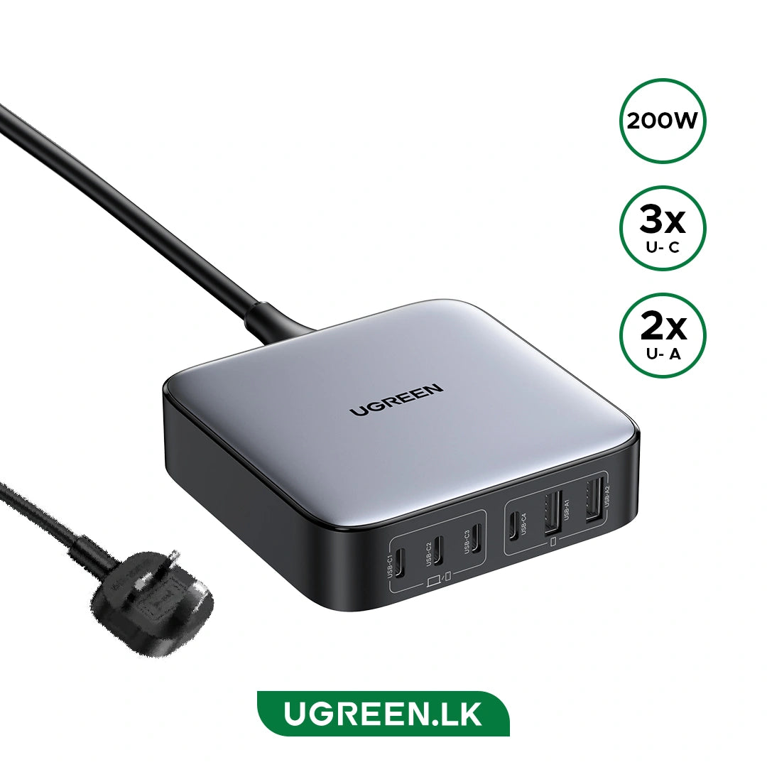 UGREEN GaN 200W Desktop Charger (6-Port) - CD271