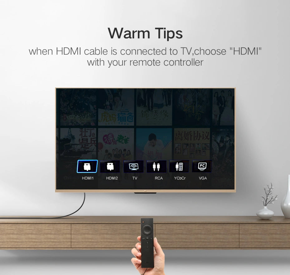 UGREEN كابل HDMI 4K ذكر-ذكر بزاوية 90 درجة أسود بطول مترين - HD103