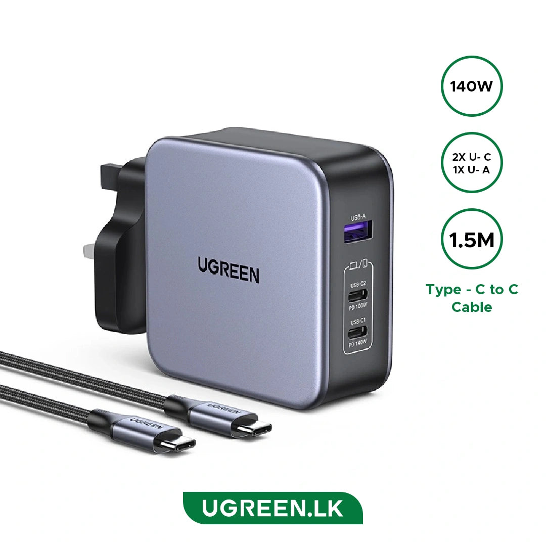 UGREEN GaN Fast Charger 140W with Cable - CD289