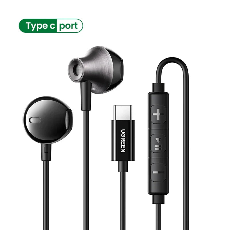 UGREEN سماعات أذن سلكية بموصل USB-C - EP106