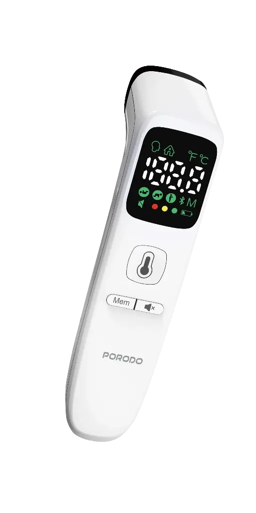 Porodo LiveOn ترمومتر بالأشعة تحت الحمراء متعدد الأوضاع - أبيض