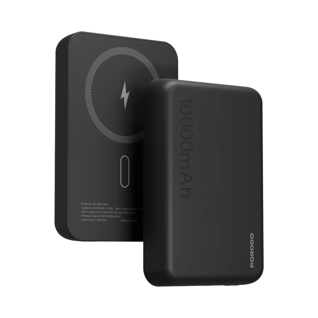Porodo 10000mAh MagSafe Power Bank Black