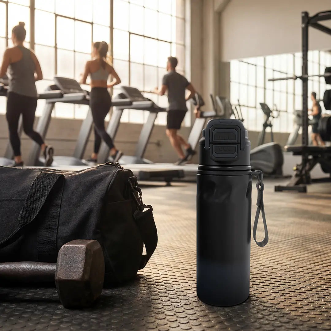 Porodo Lifestyle Powersip Sports Water Bottle Black