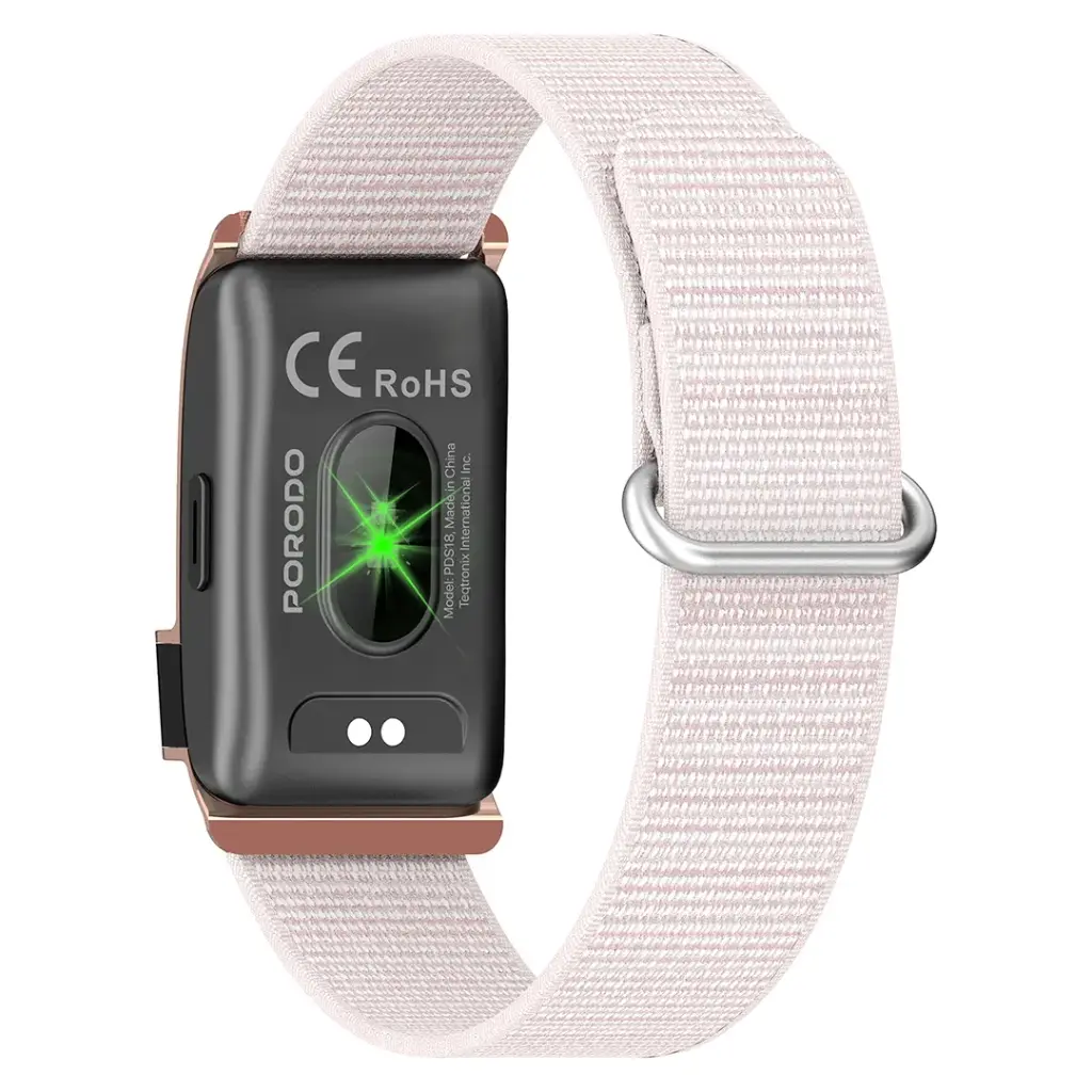 Porodo Trackfit Pro Smart Bracelet Fitness Tracker with Display App - Pink