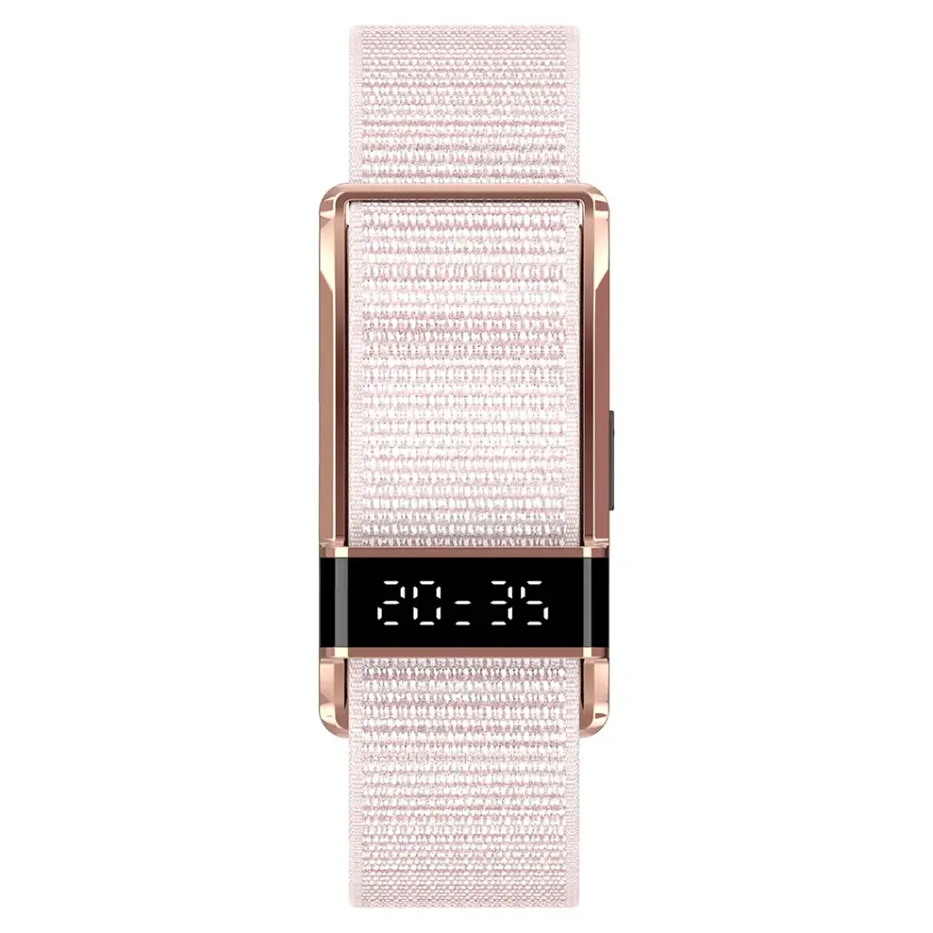 Porodo Trackfit Pro Smart Bracelet Fitness Tracker with Display App - Pink