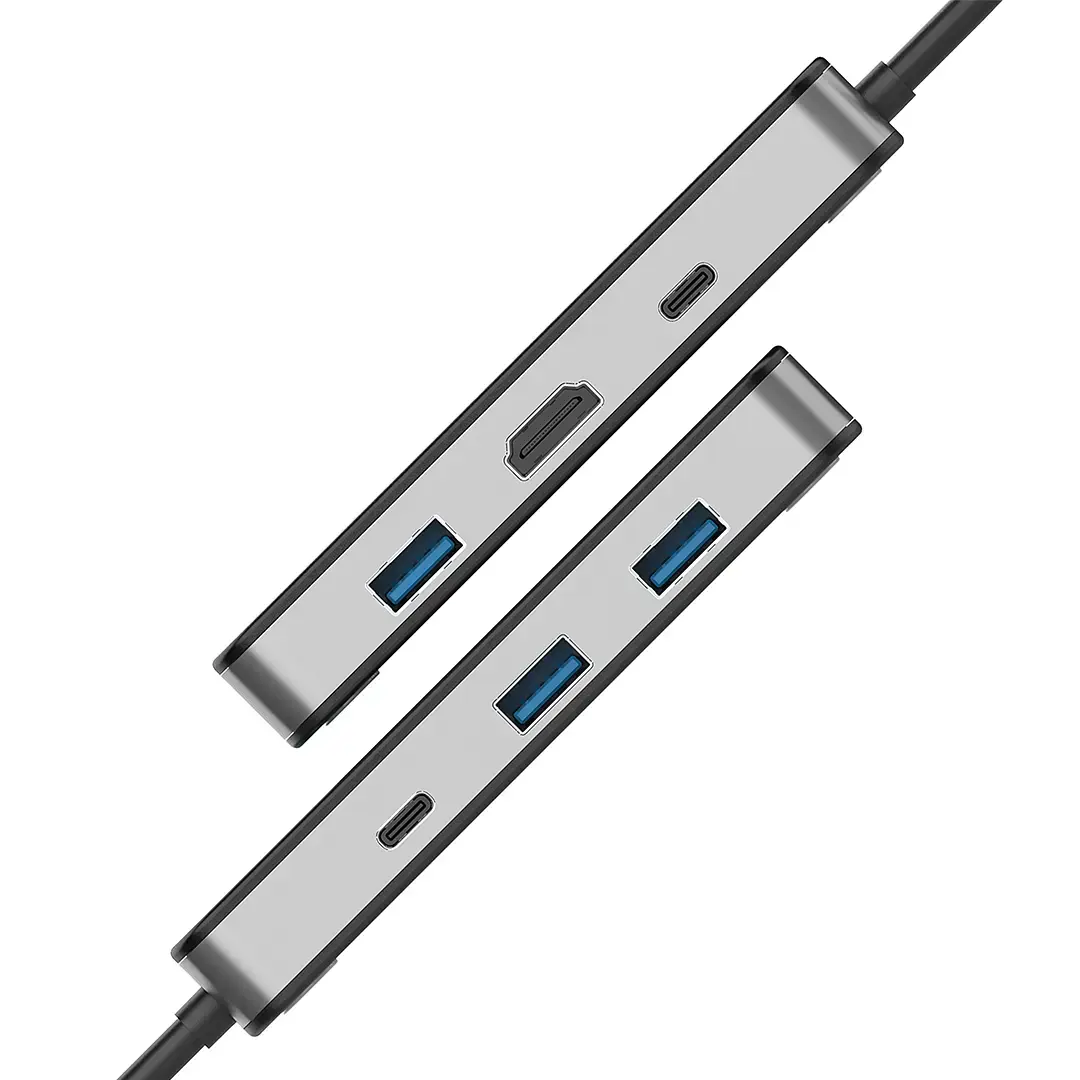 Porodo 6 IN 1 Multi-Port USB-C Hub - PDTC630GY