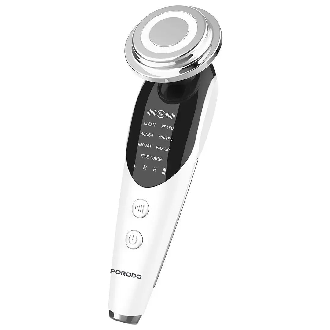 Porodo 7-In-1 Microcurrent Facial Massager - PDKFSTM9907WH