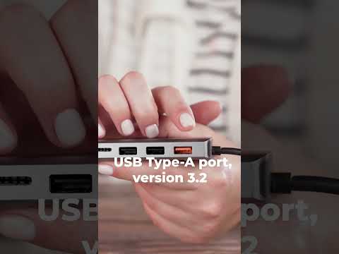 Porodo 9in1 HDMI Ethernet USB-C Hub - PD-91CHB-GY