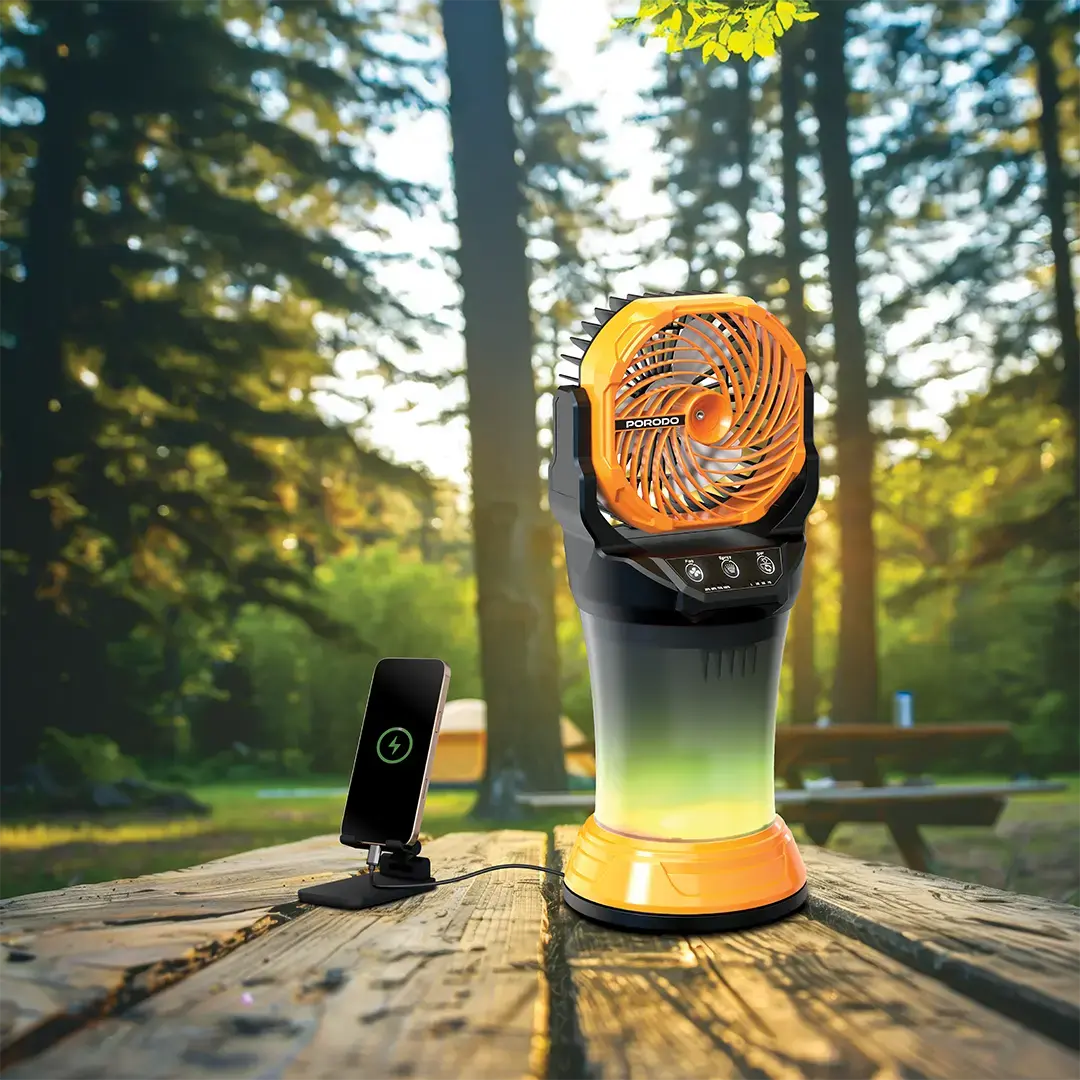 Porodo Fresh Pulse Portable Misting Fan - PDMDX65OGBK