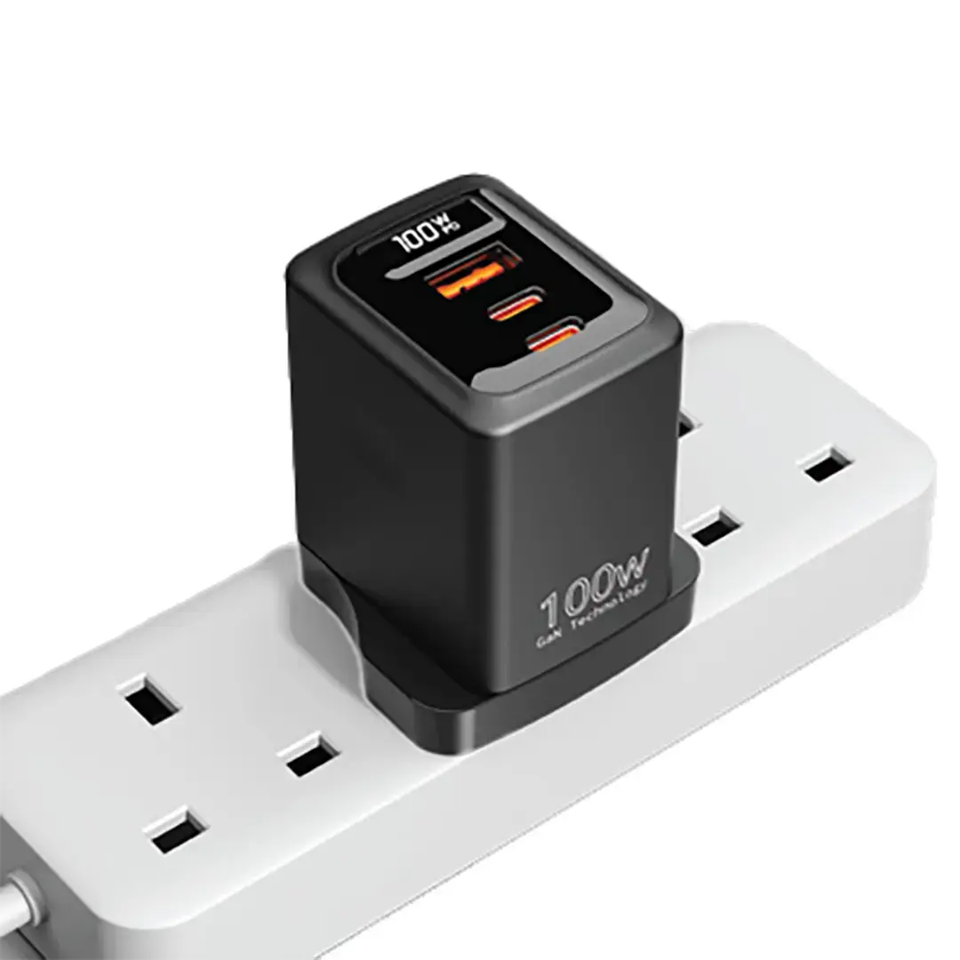 Porodo GaN 100W Multi-Port Wall Charger - PDFWCH073BK