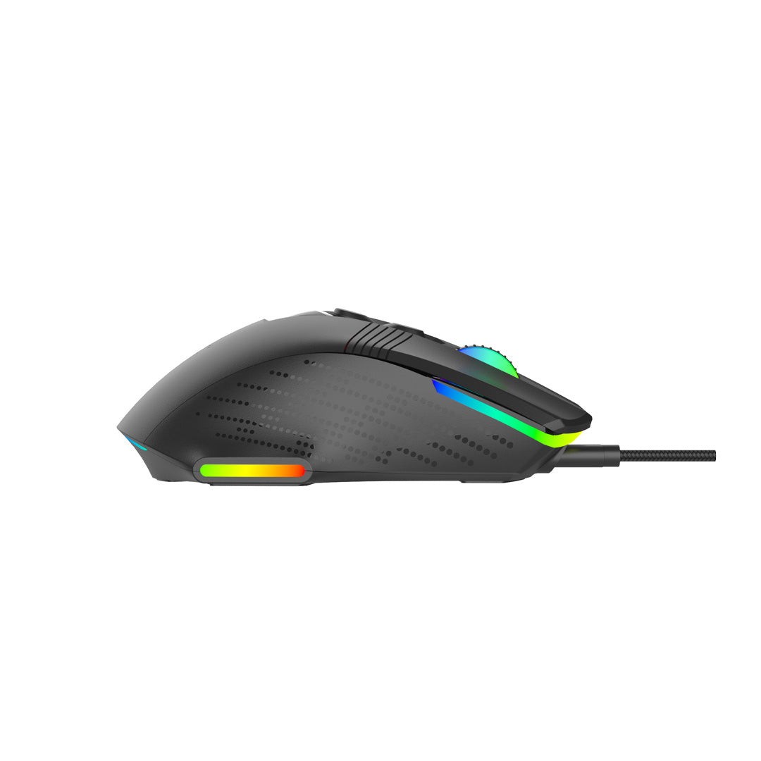 Porodo Gaming 12800 DPI Gaming Mouse 9 Programmable Keys - PDX320