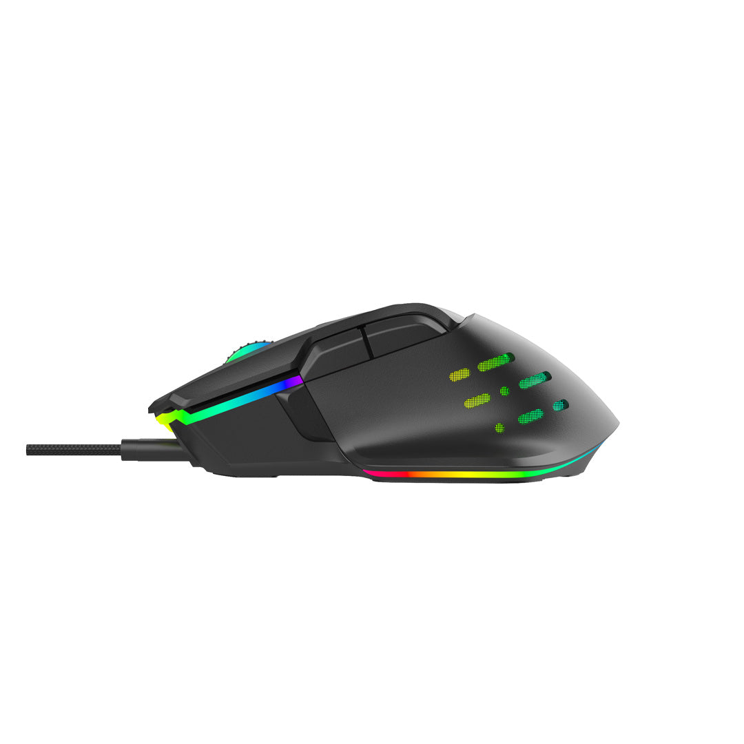 Porodo Gaming 12800 DPI Gaming Mouse 9 Programmable Keys - PDX320