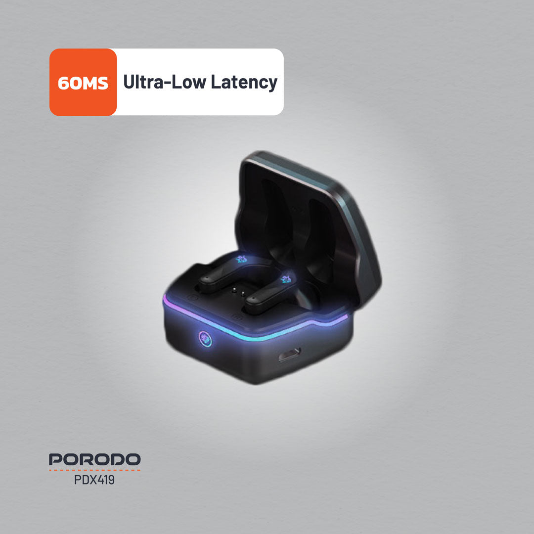 Porodo Ultra Low-Latency Gaming Earbuds - PDX419