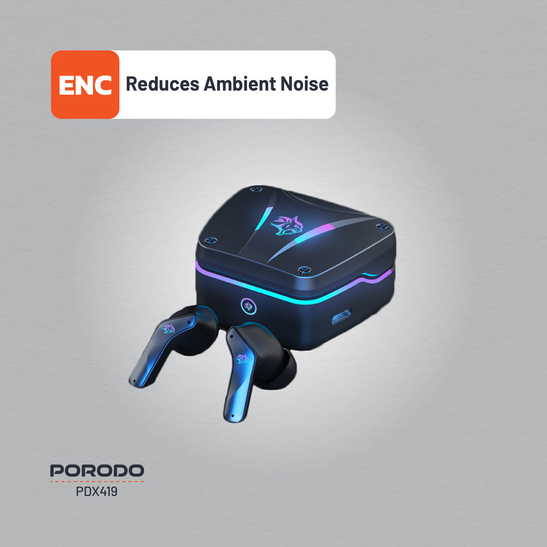 Porodo Ultra Low-Latency Gaming Earbuds - PDX419