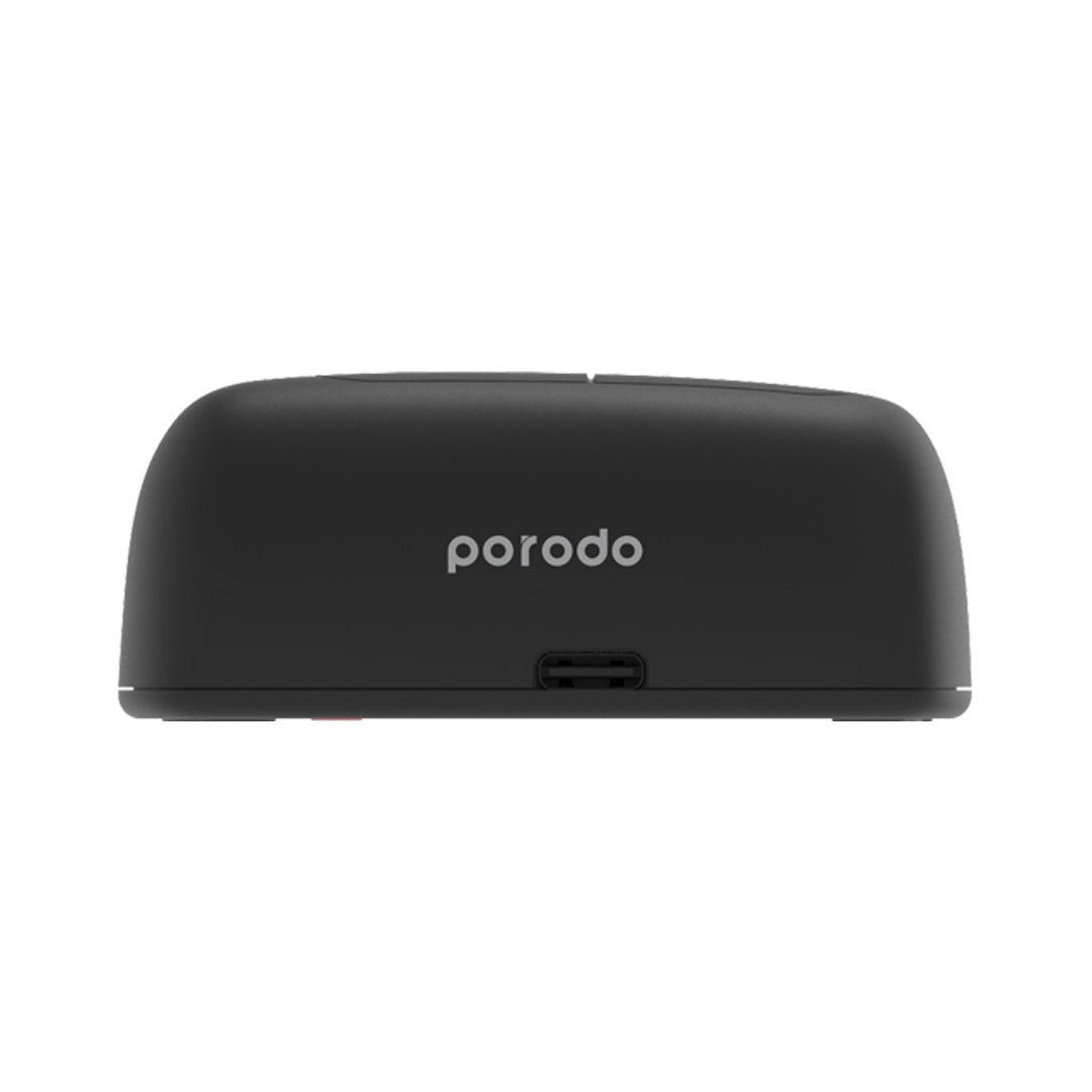 Porodo Horizontal Wireless Mouse Adjustable DPI & Smart Design - PD-WHRMS-BK