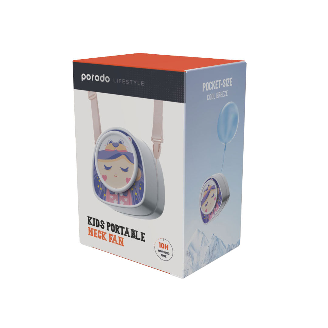 Porodo Lifestyle Kids Portable Neck Fan - PD-LSHFAN-BU