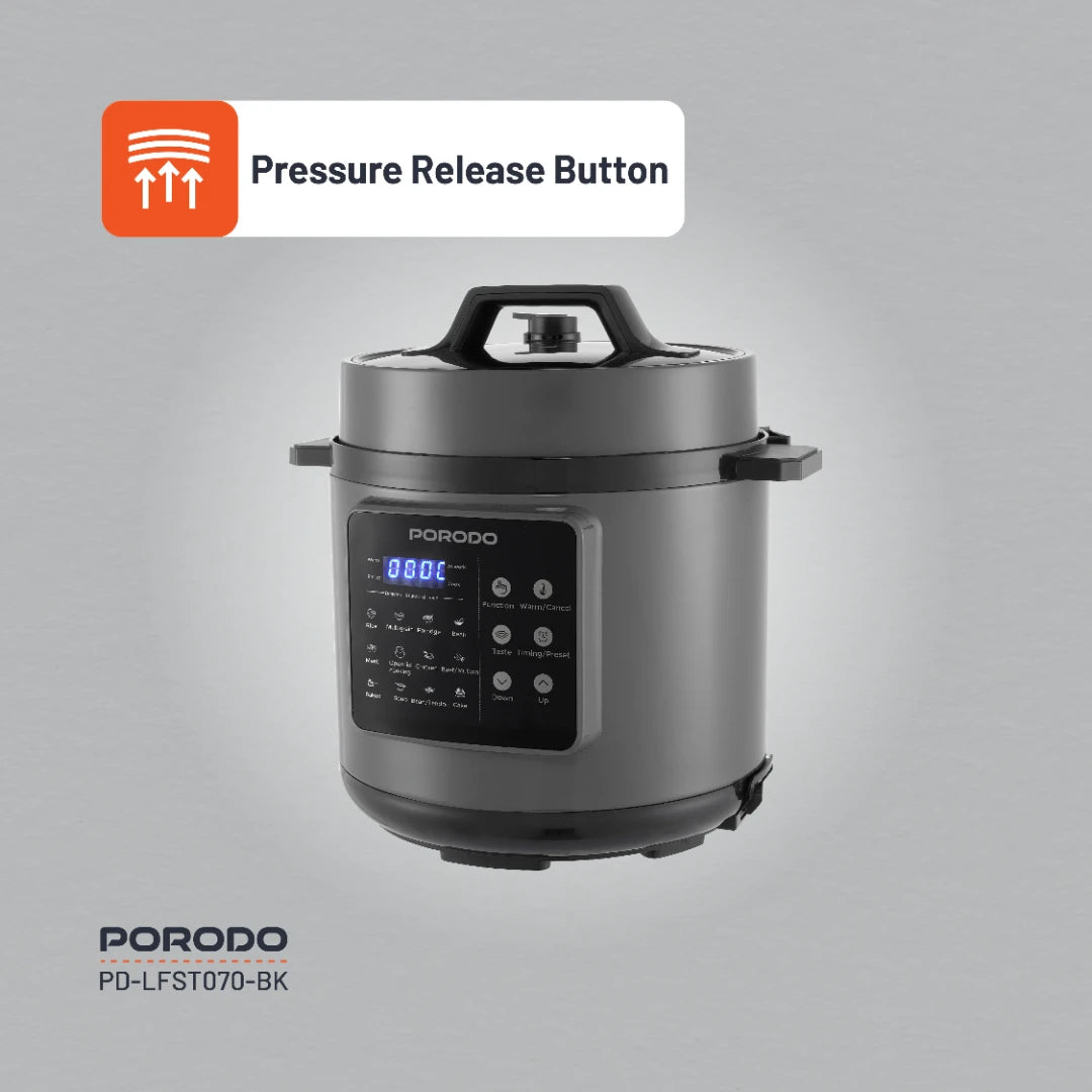 Porodo Lifestyle 1300W Multi-Cuisine Pressure Cooker - PD-LFST070-BK