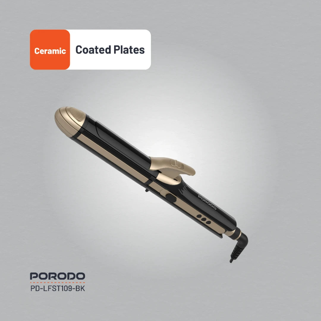 Porodo Lifestyle 4 Style Hair Iron - PD-LFST109-BK