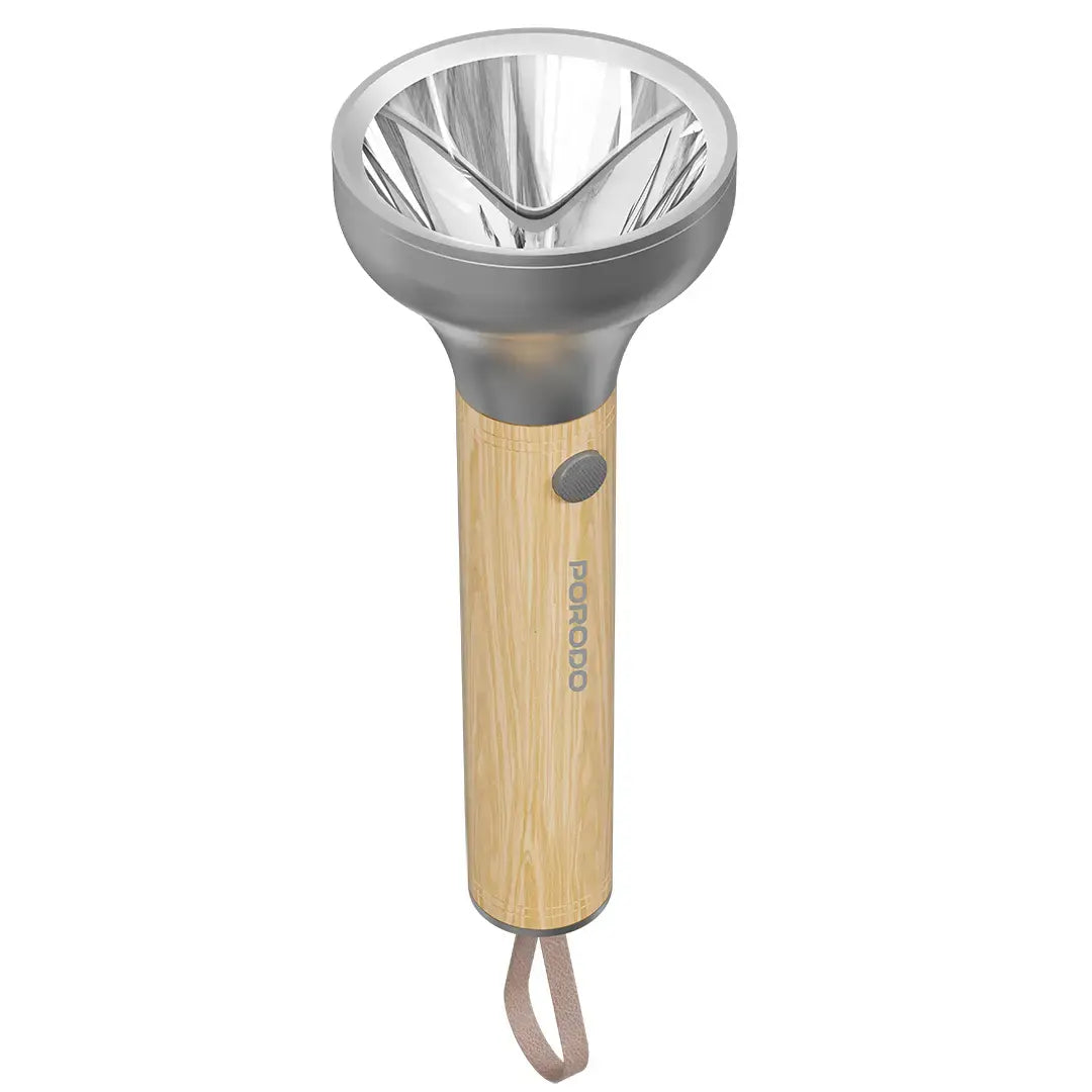 Porodo Lifestyle Birch 300 Wooden LED Flashlight - PDA90502WD