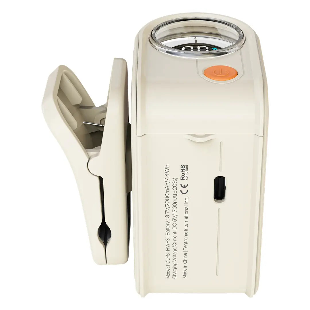Porodo Lifestyle Chillo Clip Wearable Neck Fan 2000mAh - Beige