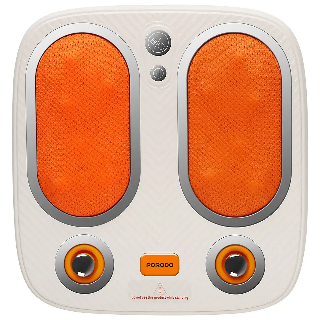 Porodo Lifestyle Cordless Heated Foot Massager Tapping & Kneading Therapy - PDLFSTZMF026WH