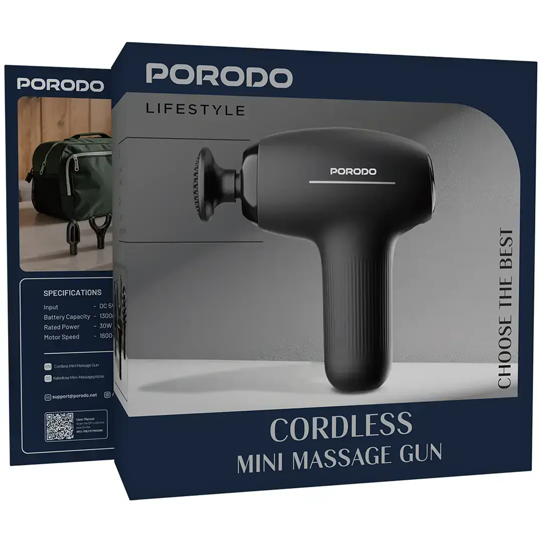 Porodo Lifestyle Cordless Mini Massage Gun - PDLFSTMG01Bk